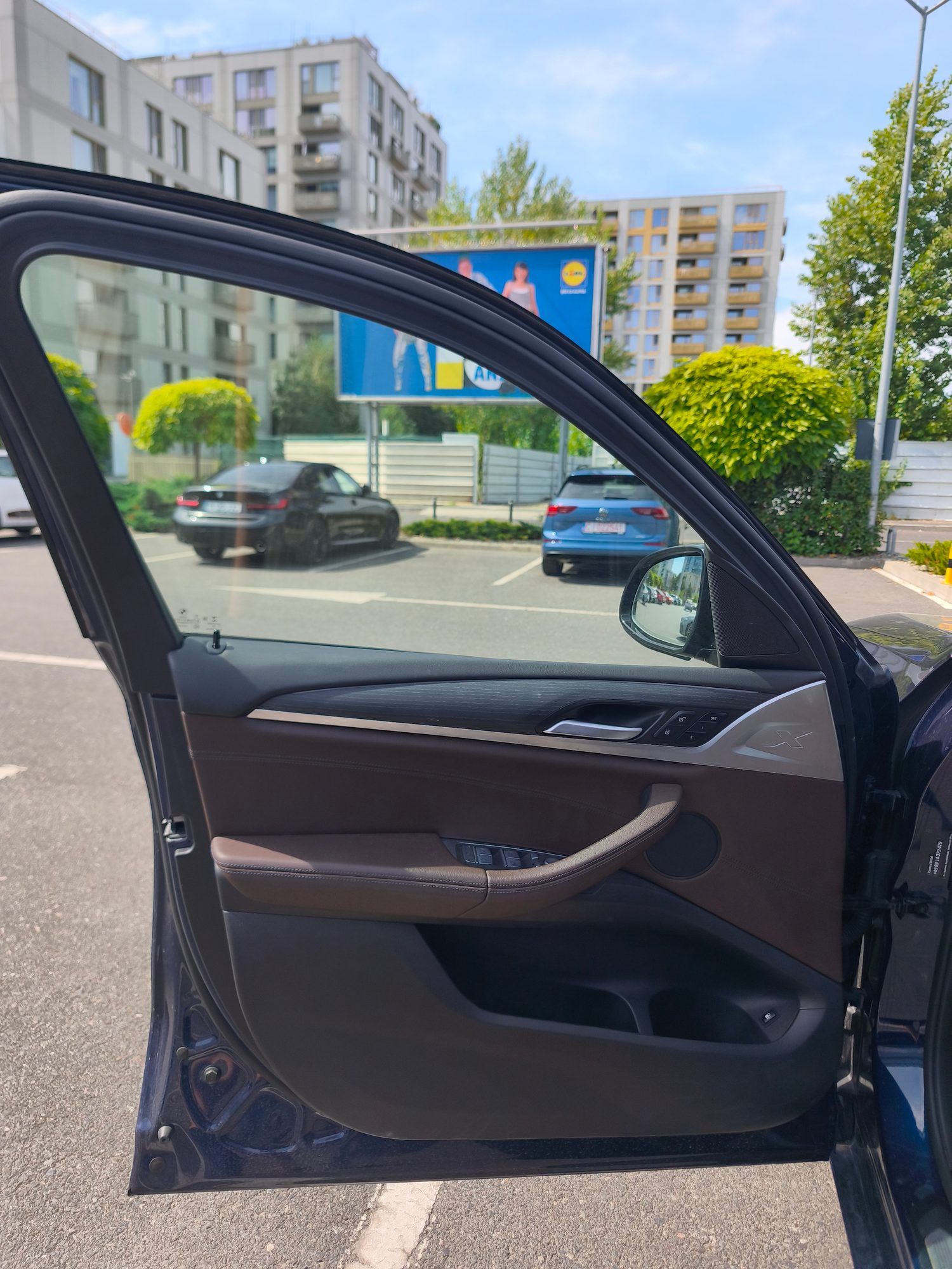 Panoul interior al portierei din față